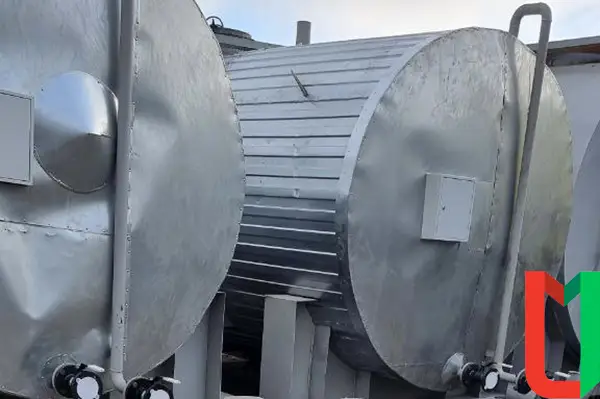 Вертикальный резервуар РВС-1500 для хранения технологической воды двустенный (с защитной стенкой) со стационарной крышей с понтоном